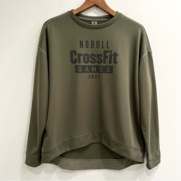 Nobull CrossFit Games 2021 Sweatshirt Army Green Size Large - Picture 2 of 10